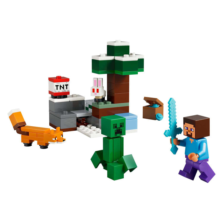 LEGO Minecraft 21583 L'aventure de Steve Taiga