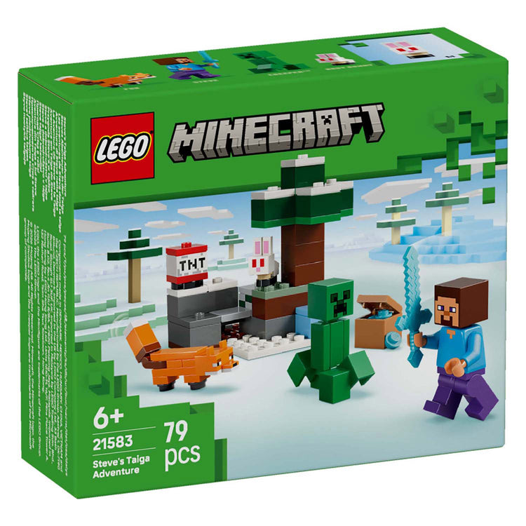 LEGO Minecraft 21583 L'aventure de Steve Taiga