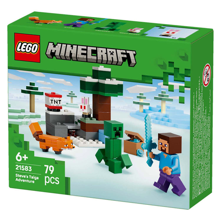 LEGO Minecraft 21583 L'aventure de Steve Taiga