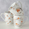 Boltze home tasse rubis robin 330ml porcelaine