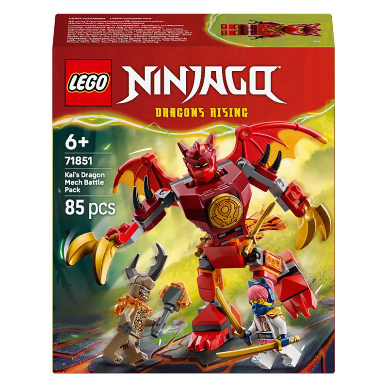 LEGO Ninjago 71851 Pack de combat Mech Dragon de Kai | 2 pièces