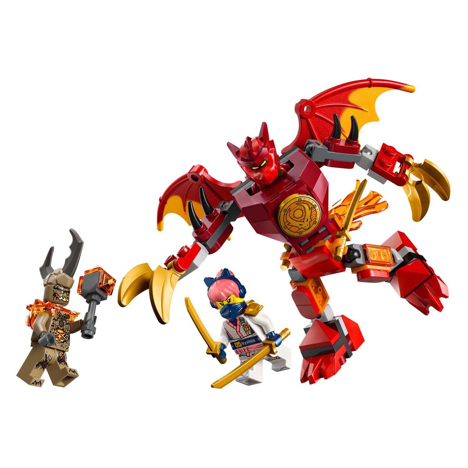 LEGO Ninjago 71851 Pack de combat Mech Dragon de Kai | 2 pièces
