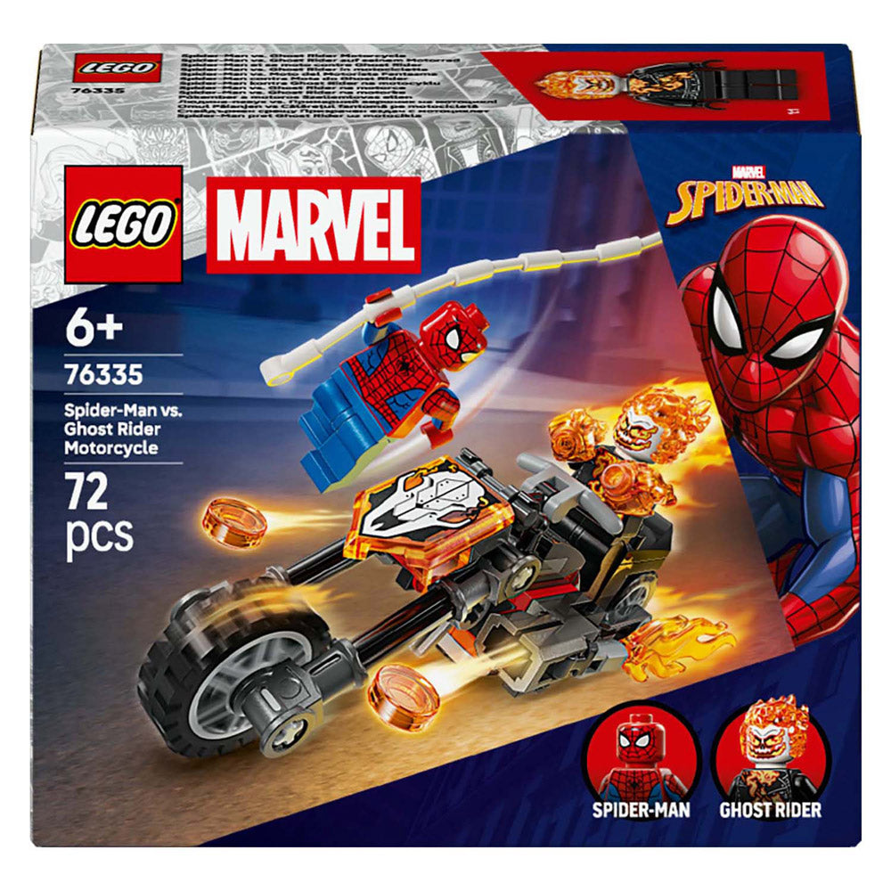 LEGO Super Heros 76335 Marvel Spider-Man contre la moto Ghost Rider