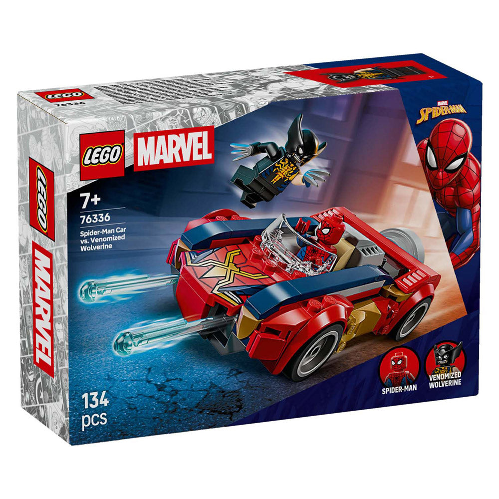 Lego super heros 76336 Marvel Spider-Man Car contre Wolverine venimisé