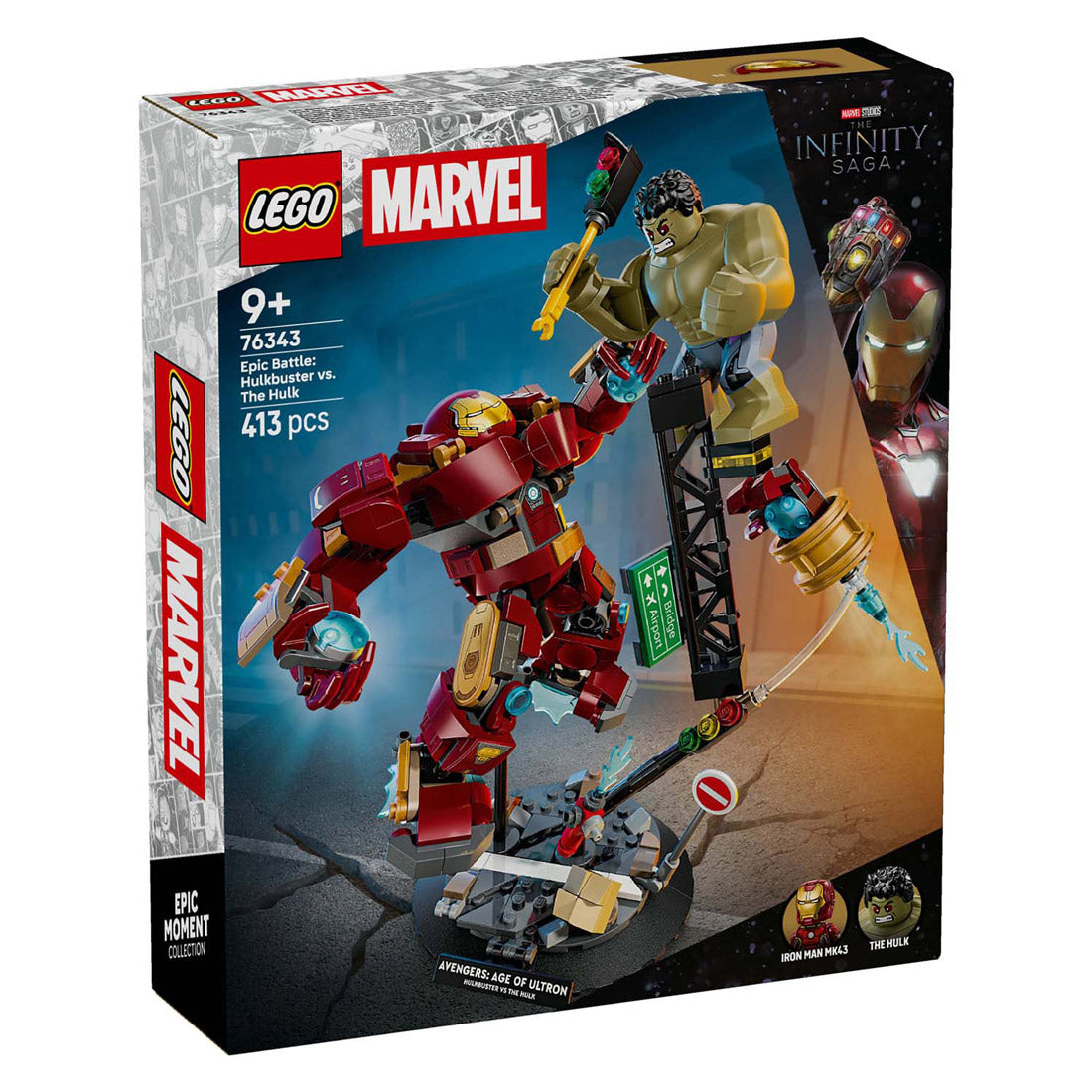 Lego super heros 76343 merveille bataille ultime : hulkbuster contre hulk