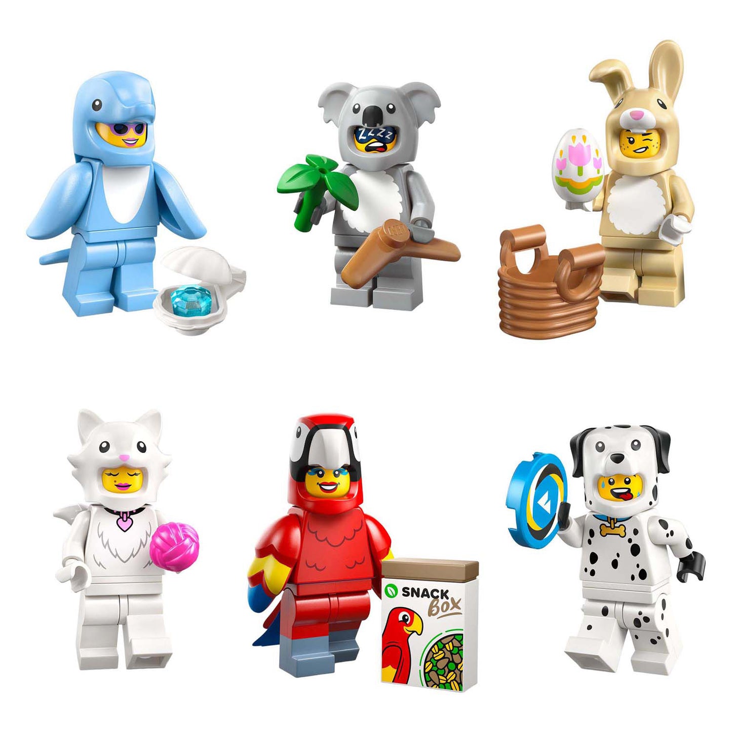 Figurines Lego 71051 série 28 : costumes d'animaux