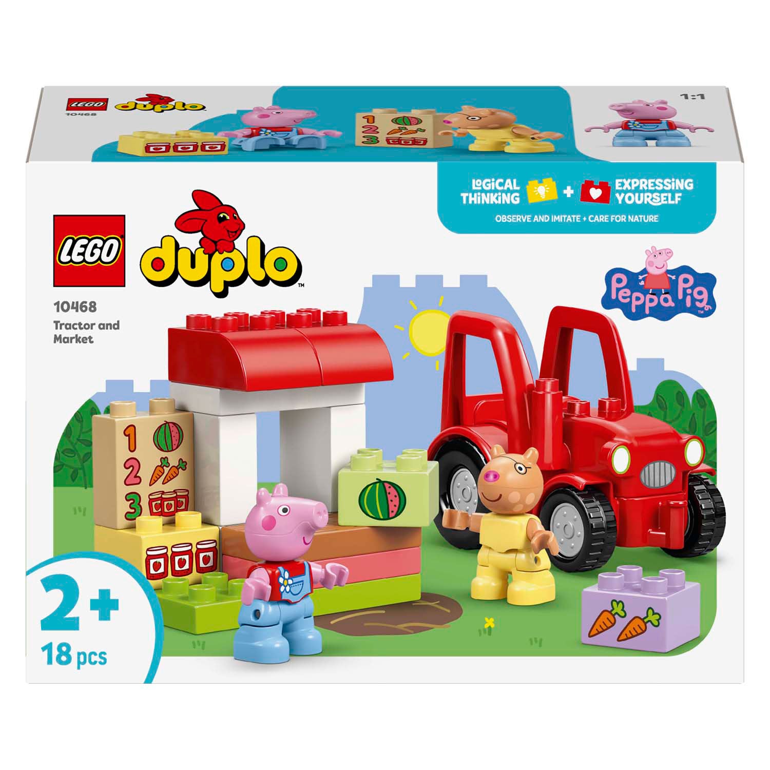 Lego Duplo 10468 tracteur et étal de marché