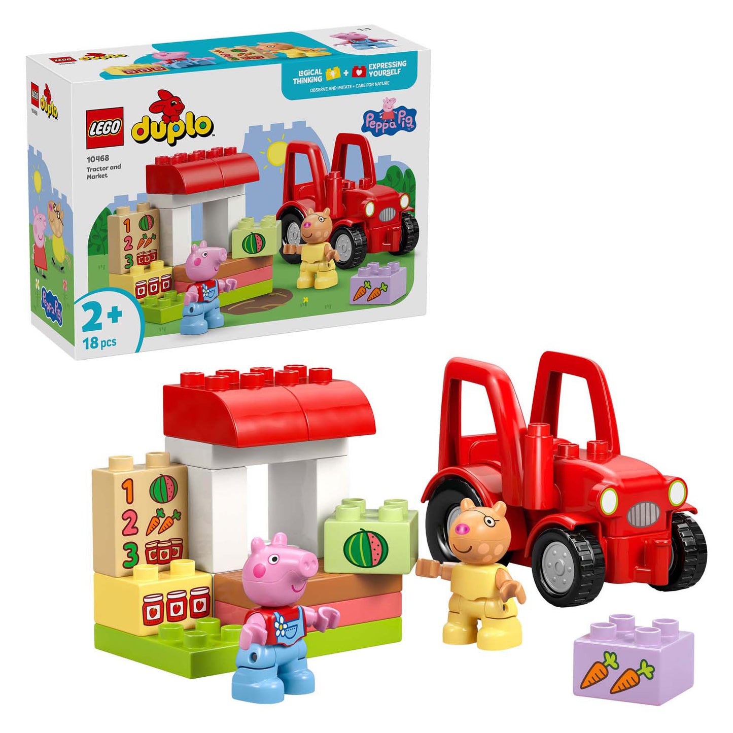 Lego Duplo 10468 tracteur et étal de marché