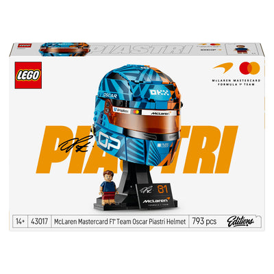 Éditions Lego 43017 Casque McLaren Mastercard F1 Team par Oscar Piastri