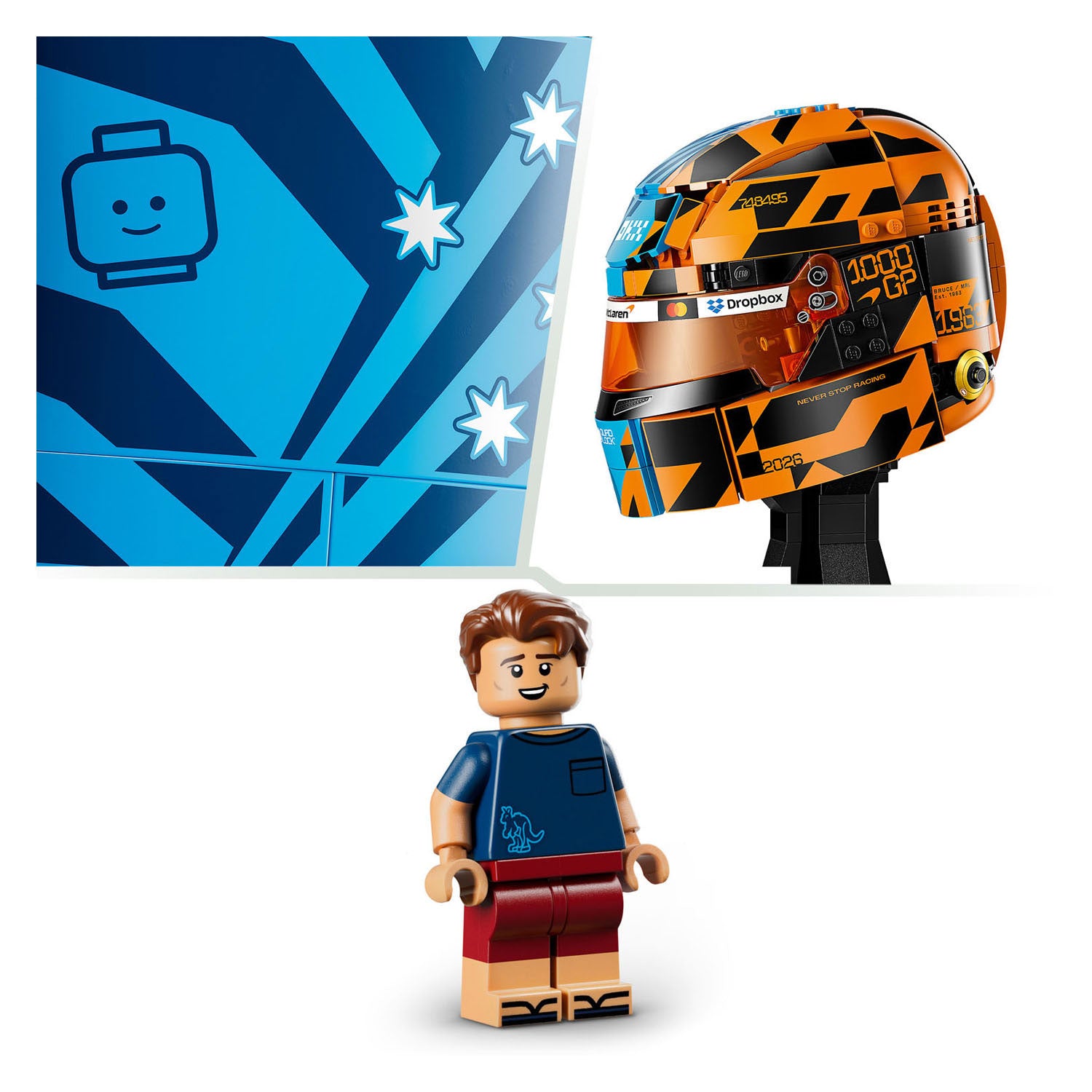 Éditions Lego 43017 Casque McLaren Mastercard F1 Team par Oscar Piastri