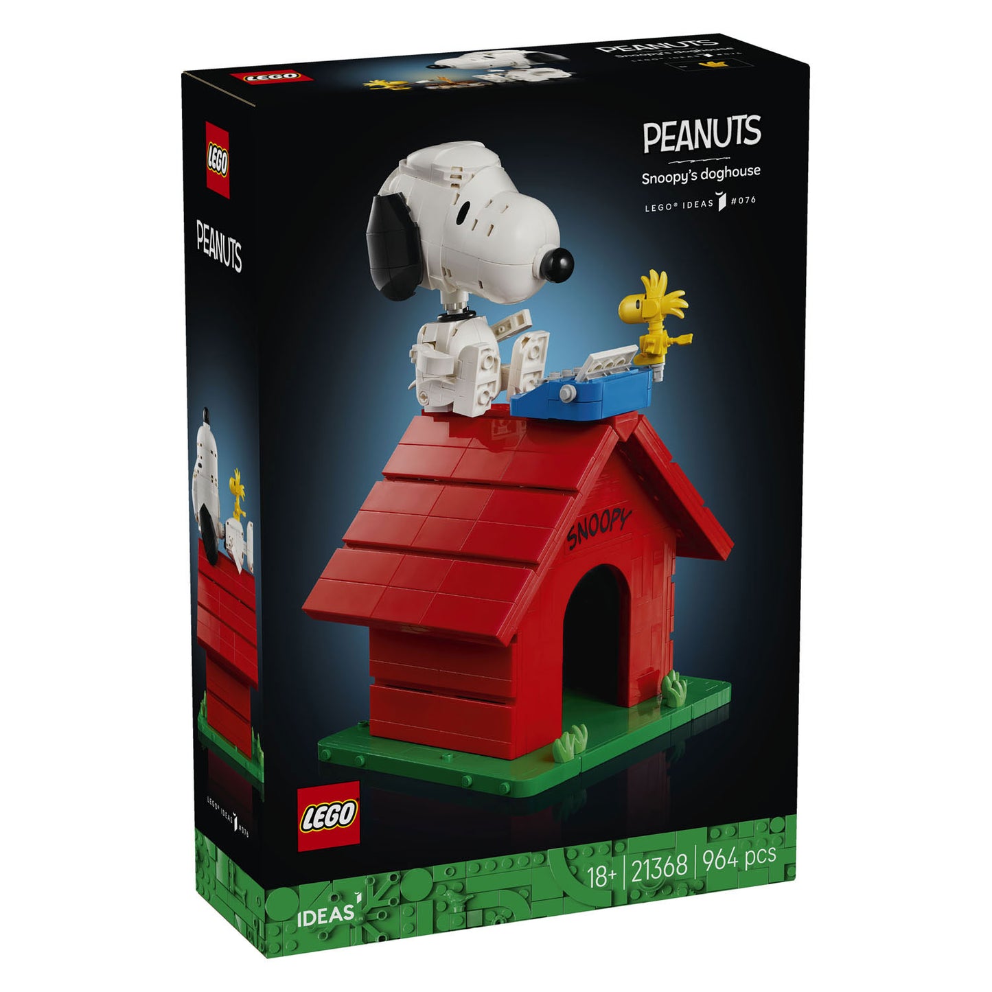 Lego ideas 21368 cacahuètes : la niche de Snoopy