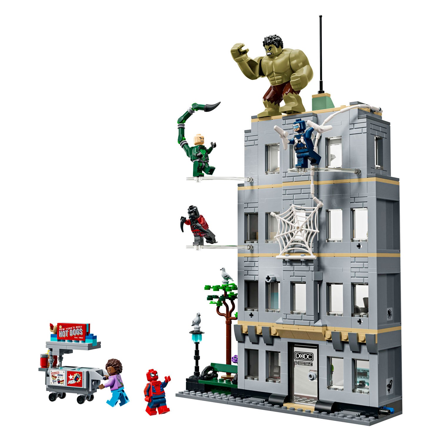 LEGO Super Heros 76350 Spiderman contre Hulk