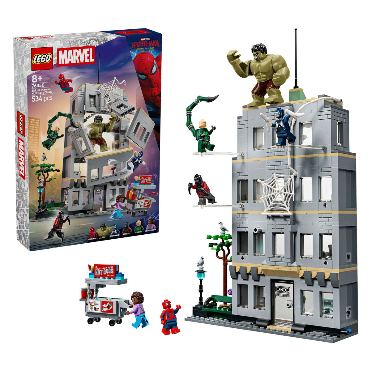 LEGO Super Heros 76350 Spiderman contre Hulk