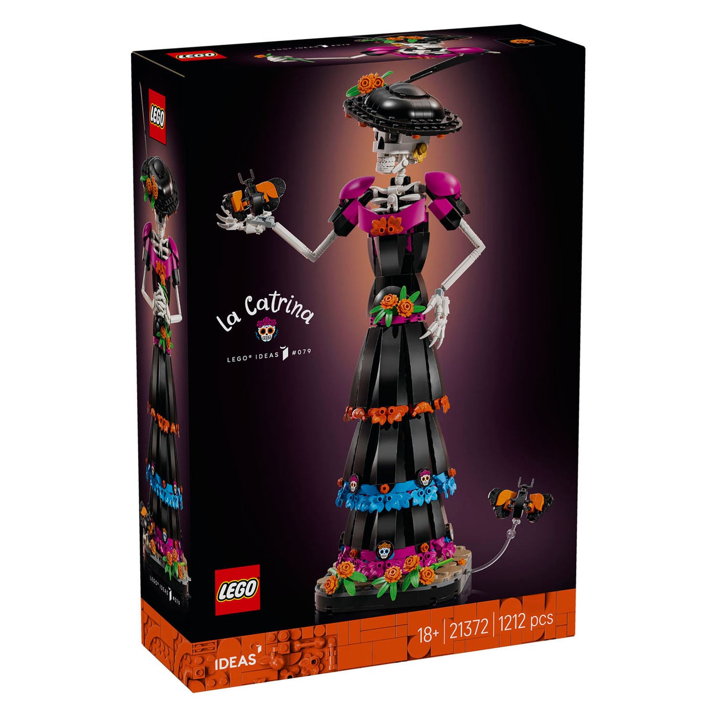 Lego ideas – kit de construction de figurines la catrina pour adultes et décoration de la maison, 21372