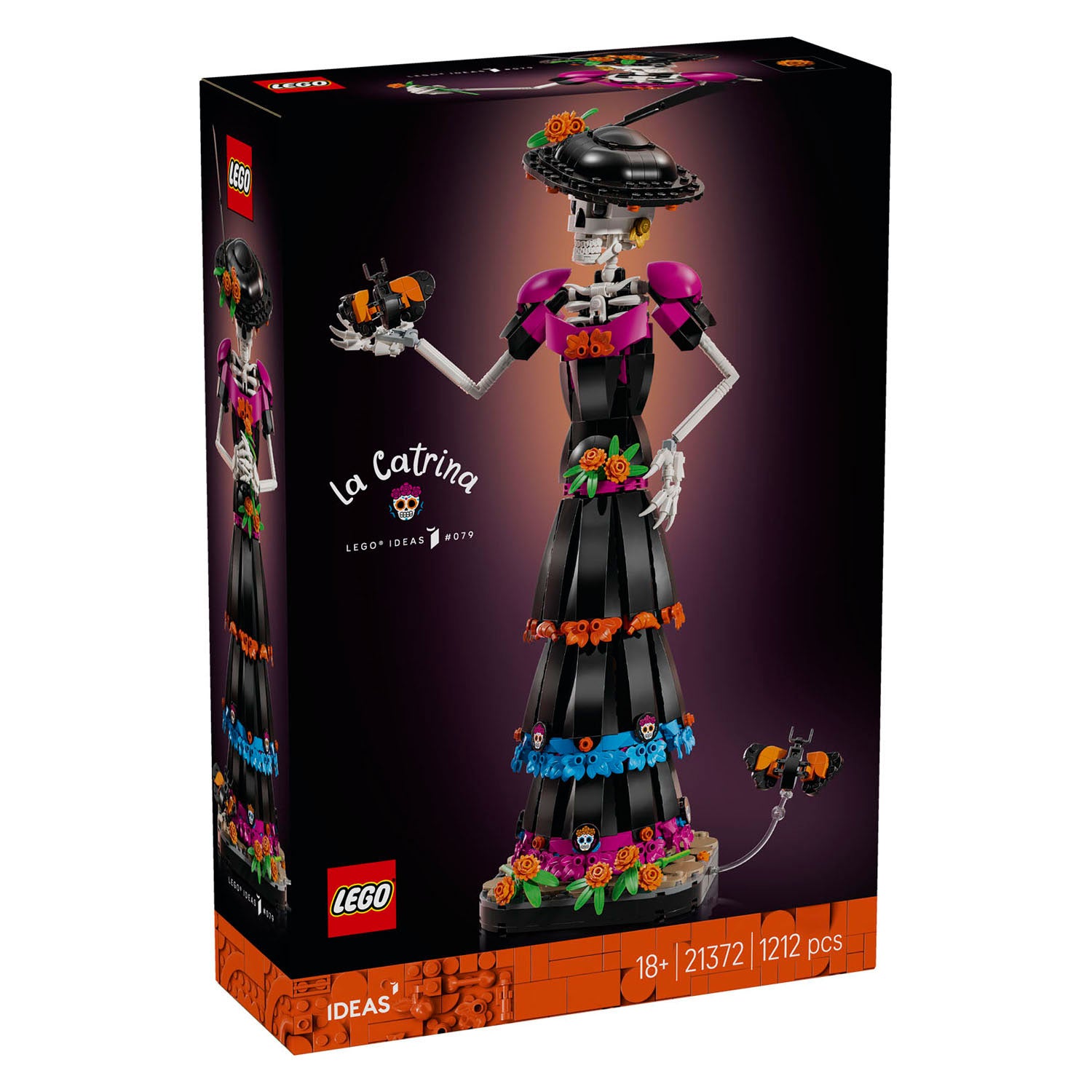 Lego ideas – kit de construction de figurines la catrina pour adultes et décoration de la maison, 21372