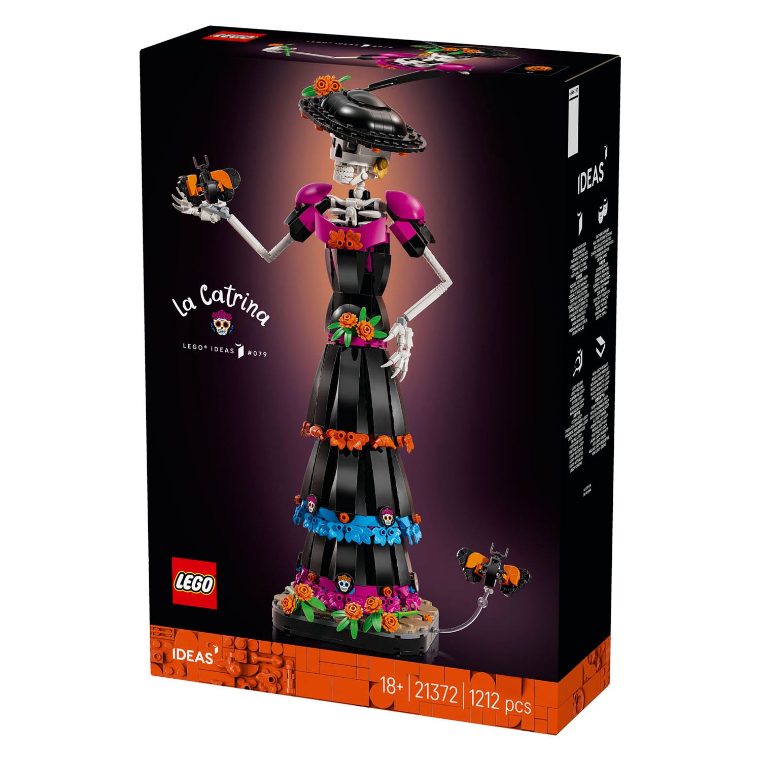 Lego ideas – kit de construction de figurines la catrina pour adultes et décoration de la maison, 21372