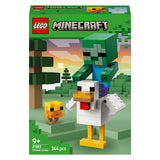 Jouet de construction Lego ® Minecraft® Chicken Rider - Décoration de jeu avec bébé zombie, poulet et poussin - Astuce cadeau pour garçons et filles à partir de 9 ans - 21582 - afbeelding 2