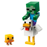 Jouet de construction Lego ® Minecraft® Chicken Rider - Décoration de jeu avec bébé zombie, poulet et poussin - Astuce cadeau pour garçons et filles à partir de 9 ans - 21582 - afbeelding 3