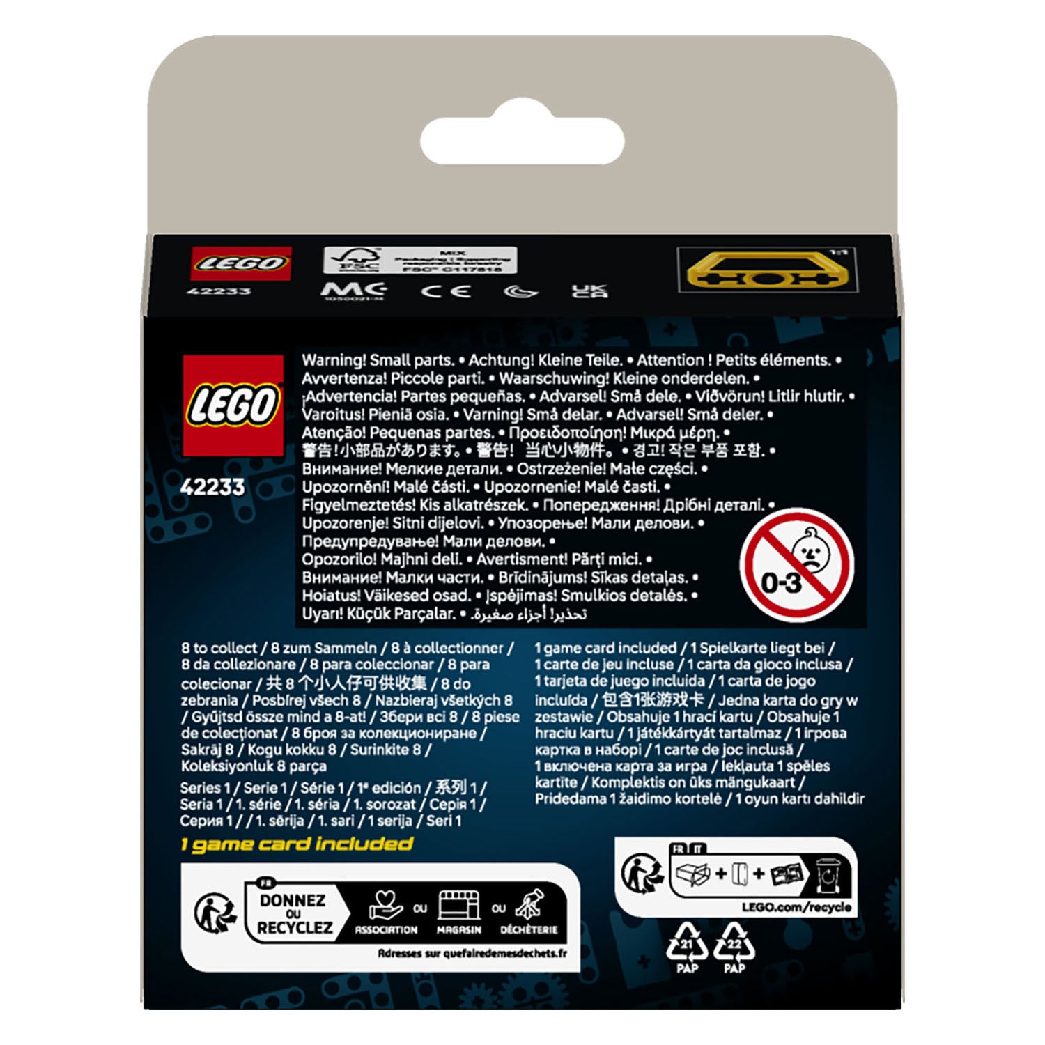 Lego ® technic puissantes machines - boîte surprise avec jouets de construction - véhicules de collection - 42233