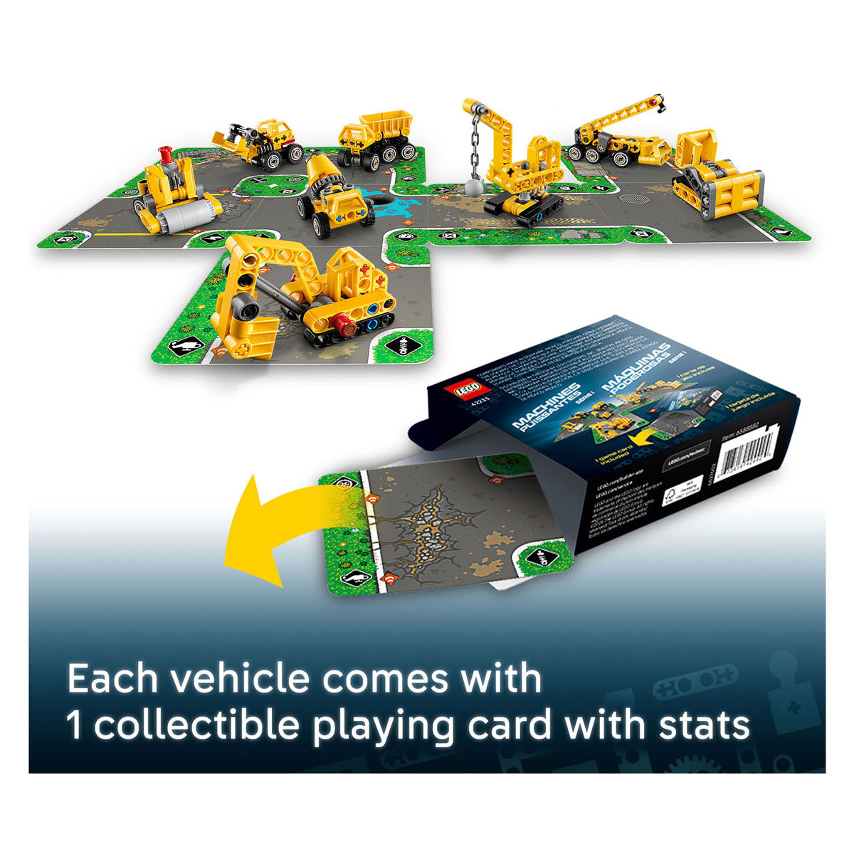 Lego ® technic puissantes machines - boîte surprise avec jouets de construction - véhicules de collection - 42233