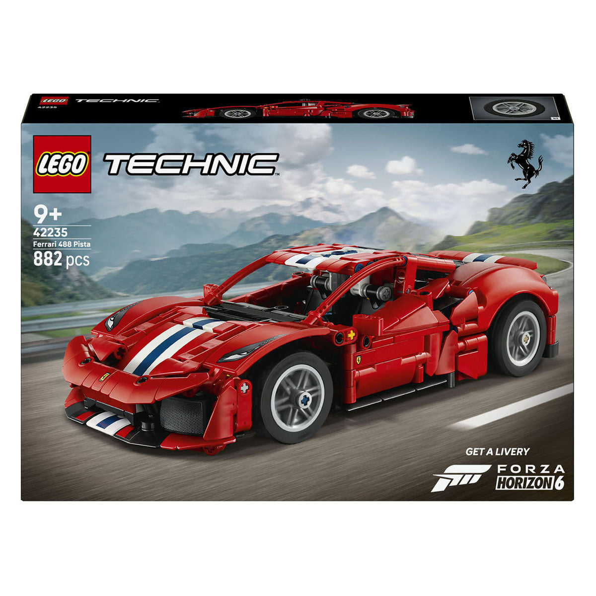 Lego technic ferrari 488 pista voiture jouets pour enfants et décoration 42235