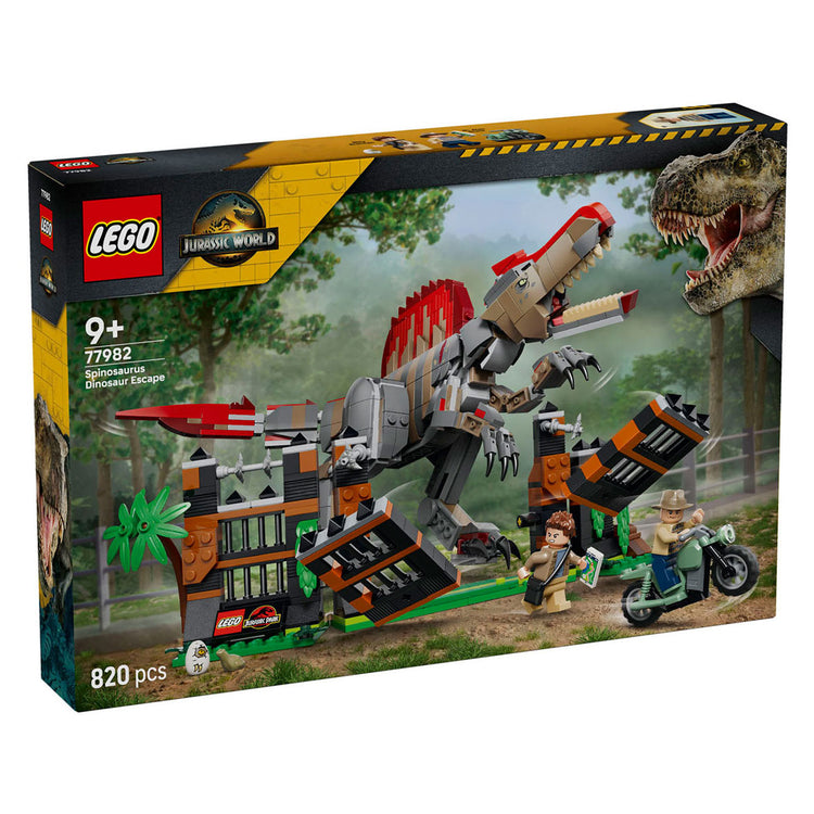 Jouets Lego Jurassic World Spinosaurus Escape Dinosaur pour enfants 77982