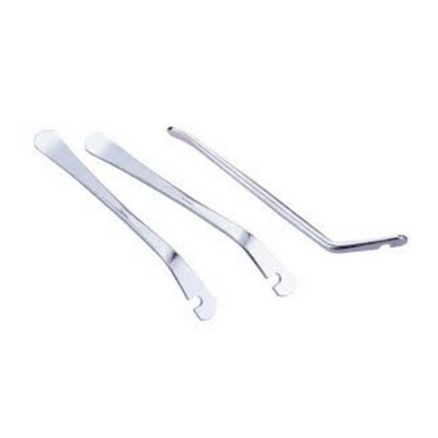 démonte-pneus en acier argenté set de 3 pièces