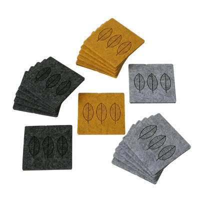 Boltze home coaster blata 6 pièces en feutre