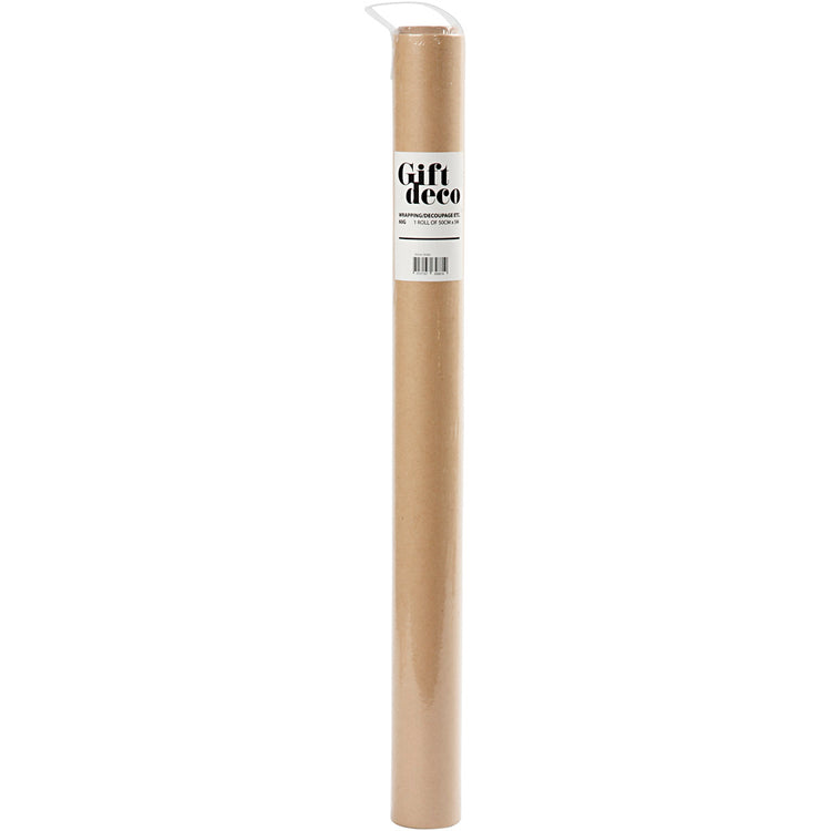 Papier cadeau Vivi gade, l: 50 cm, 60 gr, beige, 5 m 1 rouleau