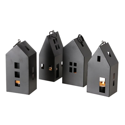 Boltze home lanterne bryne house h17cm métal noir