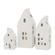 Boltze home lanterne lot de 3 pièces en modèle maison blanc