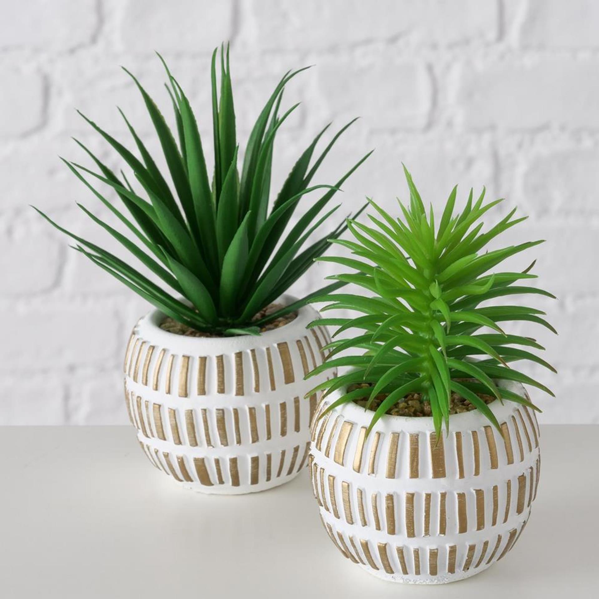 Boltze home plante artificielle plante succulente h13,3cm