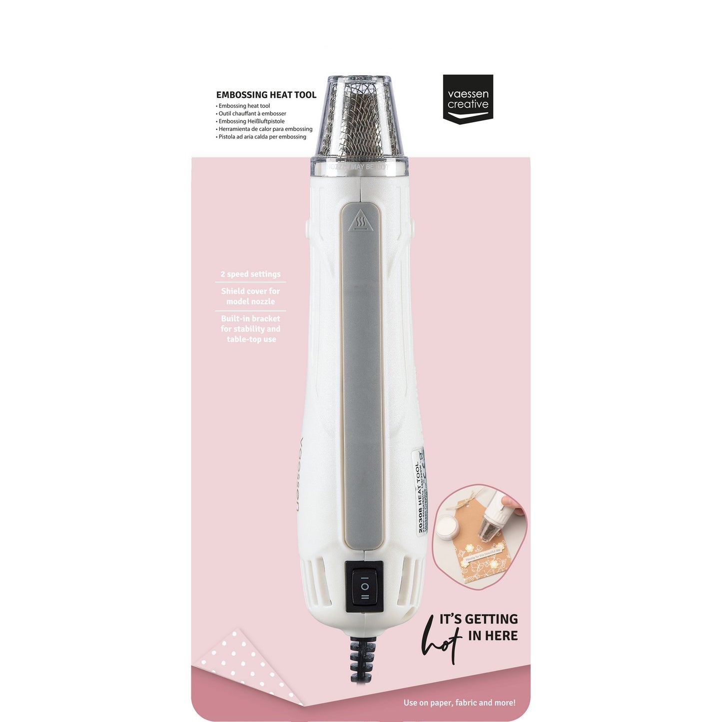 Vaessen creative • outil thermique de gaufrage double température