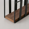 Boltze home porte-serviettes sur pied bois métal h15cm
