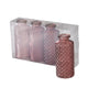 Boltze home vase rose ensemble de 4 pièces ø6cm
