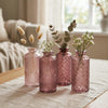 Boltze home vase rose ensemble de 4 pièces ø6cm