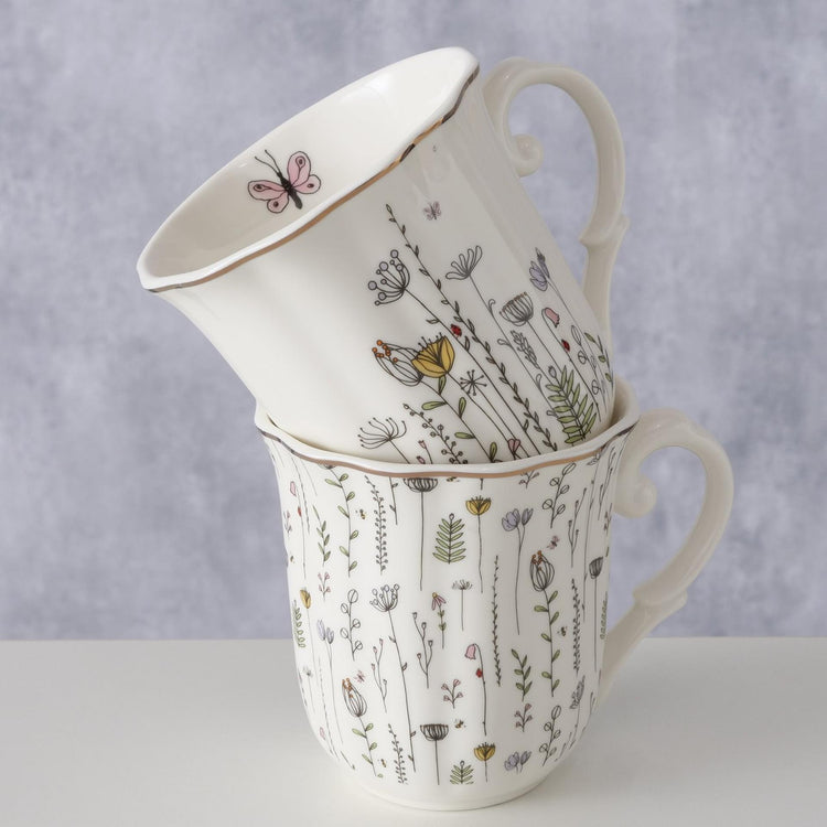 Boltze home mug fleurs de camomille 350ml