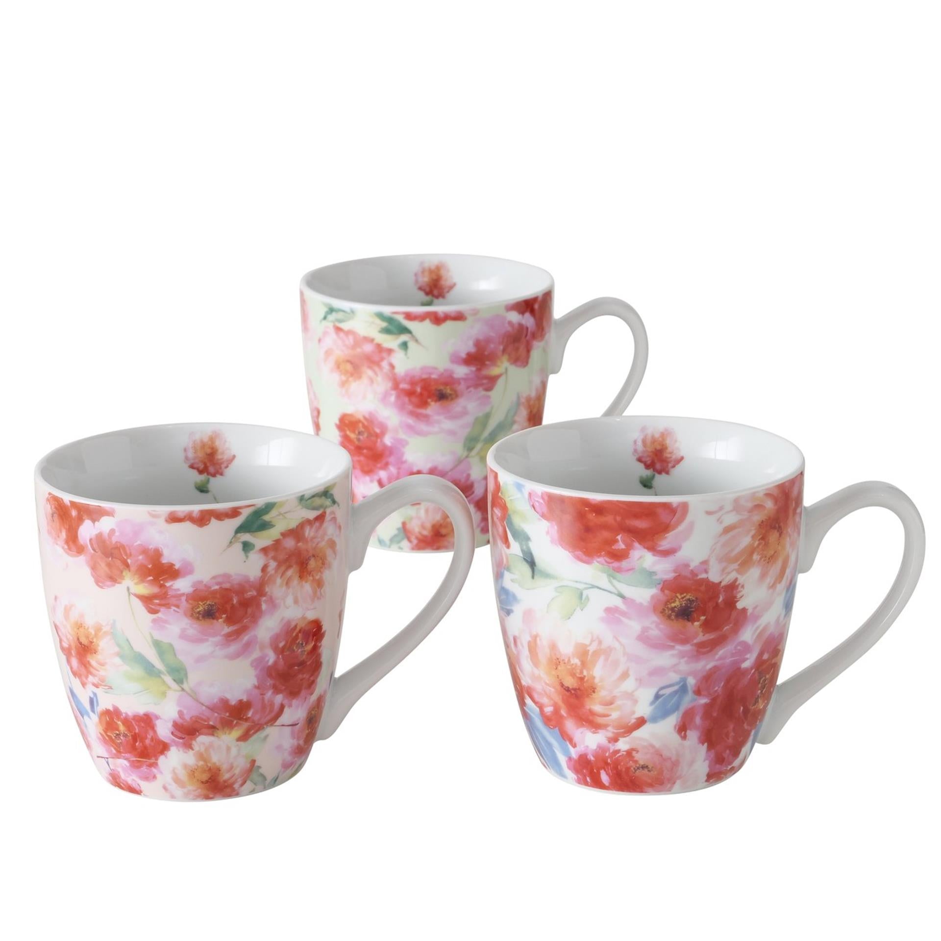 Boltze home mug jumbo karella avec fleurs 480ml