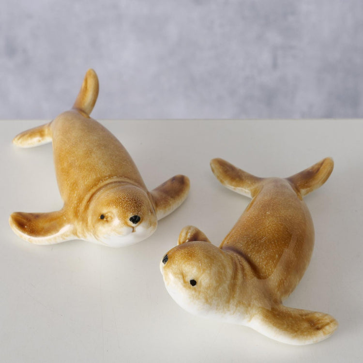 Boltze home statue Robby le sceau l10cm céramique