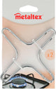 Metaltex Gas Fire réducteur en acier inoxydable 2 pièces