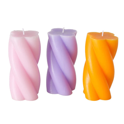 Boltze home bougie bougie torsadée h14cm