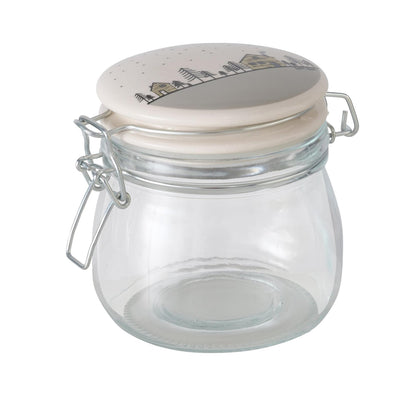 Boltze pot de stockage domestique homewood 450 ml verre
