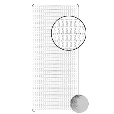 Vaessen creative • autocollant 10x23cm 10pcs argent diverses figures de Noël