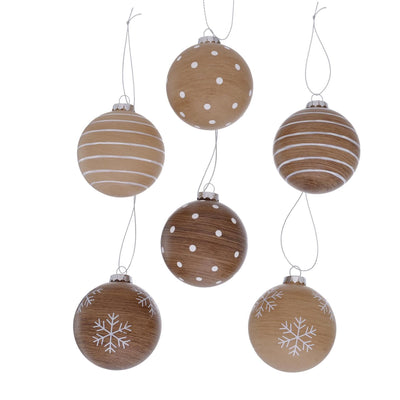 Boltze home Boule de Noël en verre véritable ø8cm