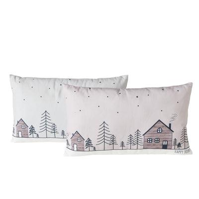 Boltze home coussin maisons en bois 30x50cm