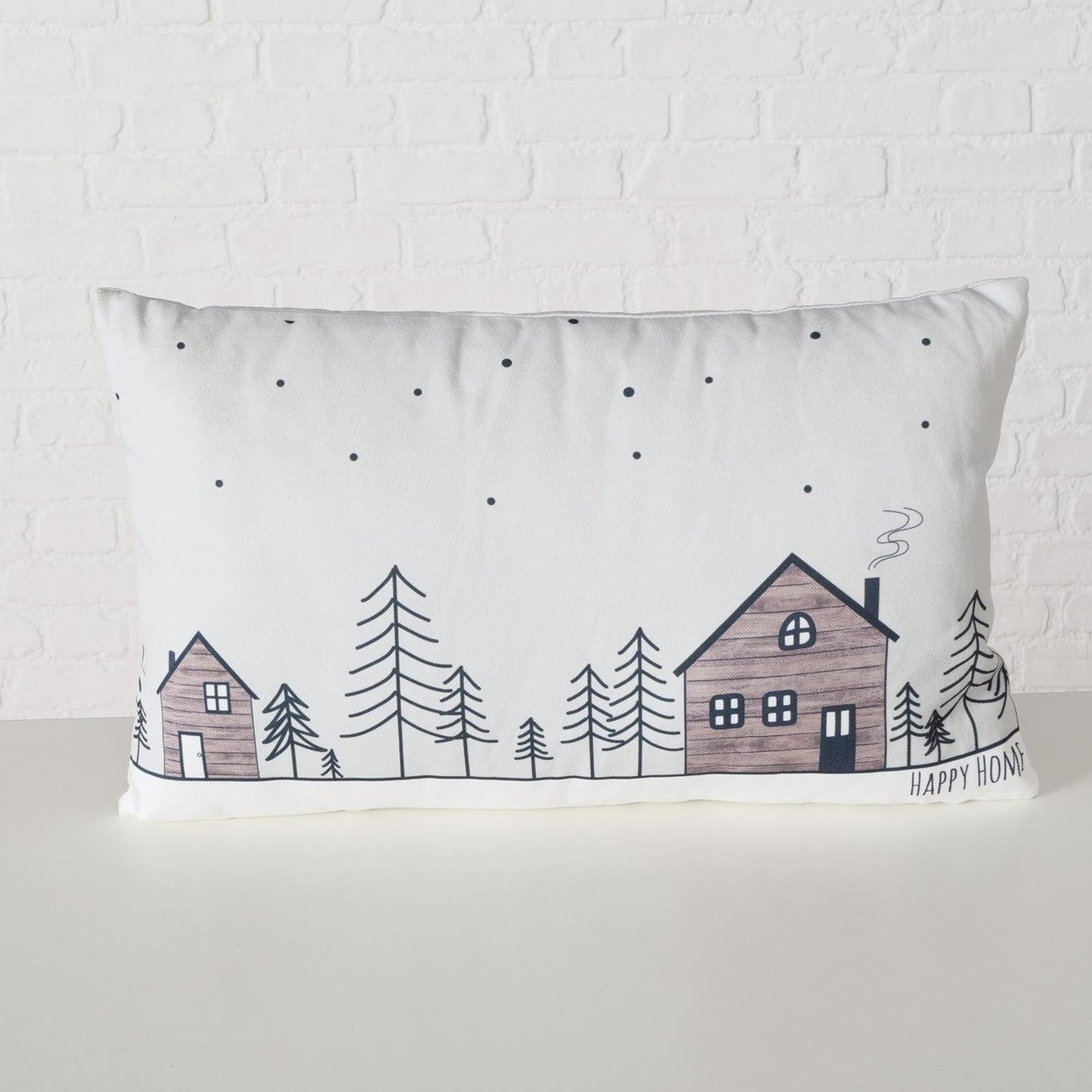 Boltze home coussin maisons en bois 30x50cm