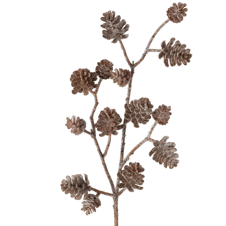 Boltze home branche artificielle pomme de pin enneigée h50cm