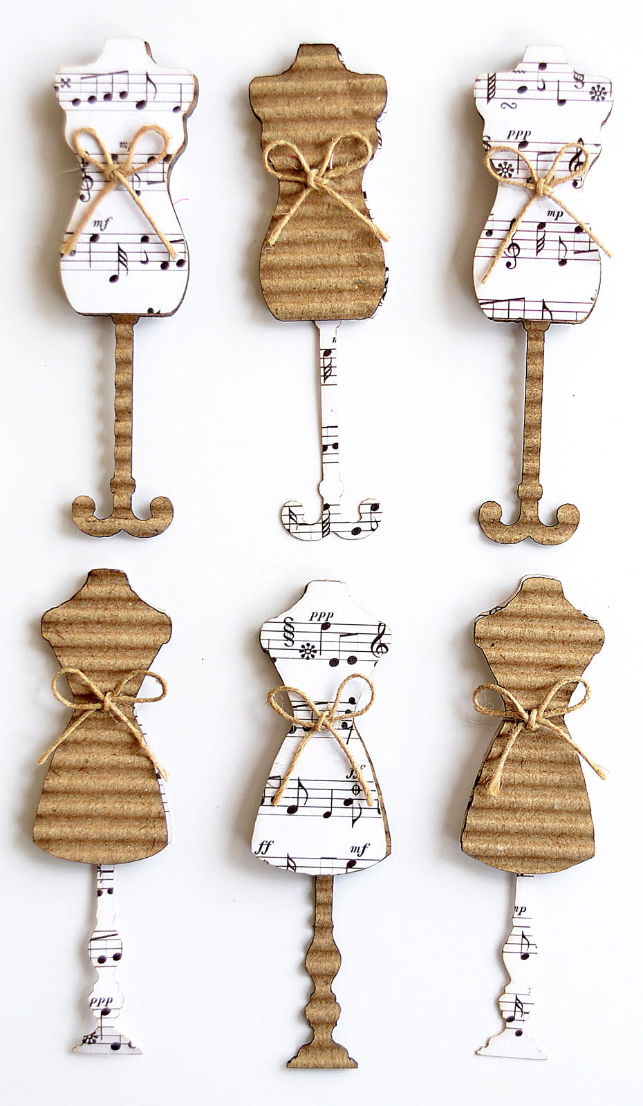 Vaessen creative • éléments créatifs notes du tailleur 6pcs