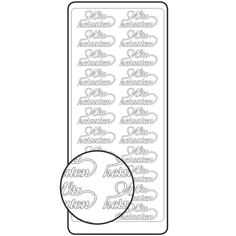 Vaessen creative • autocollant 10x23cm 10pcs or disponible