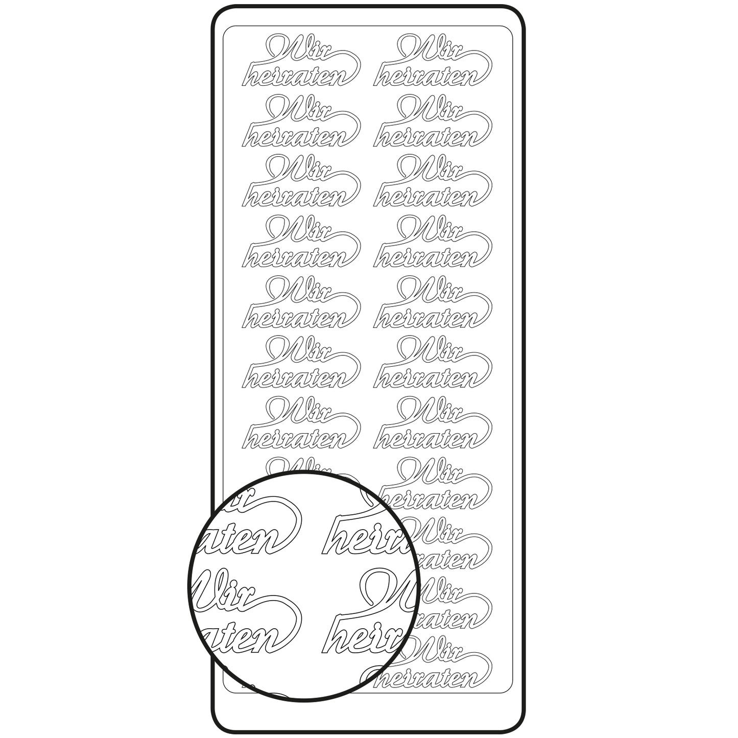 Vaessen creative • autocollant 10x23cm 10pcs argent disponible à l'achat